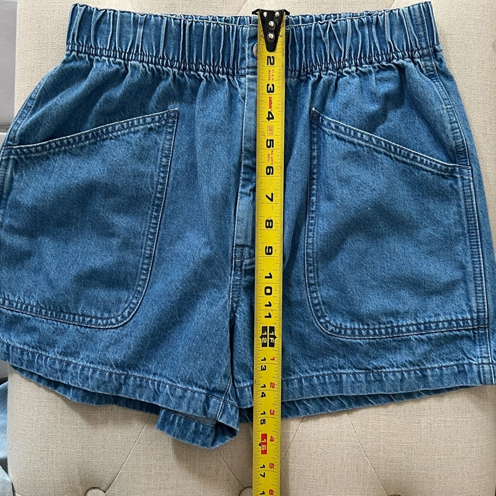 Madewell Women's Blue Denim Shorts Size 26 - Picture 8 of 10